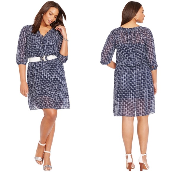 Lauren Ralph Lauren Dresses & Skirts - Lauren Ralph Lauren Printed Georgette Dress Sz 20W